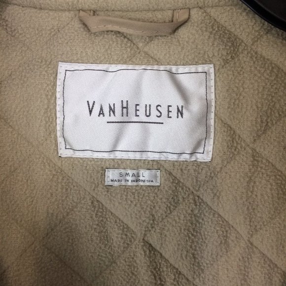 Van Heusen Womens Tan Quilted Zip Front Vest Small - Picture 4 of 6